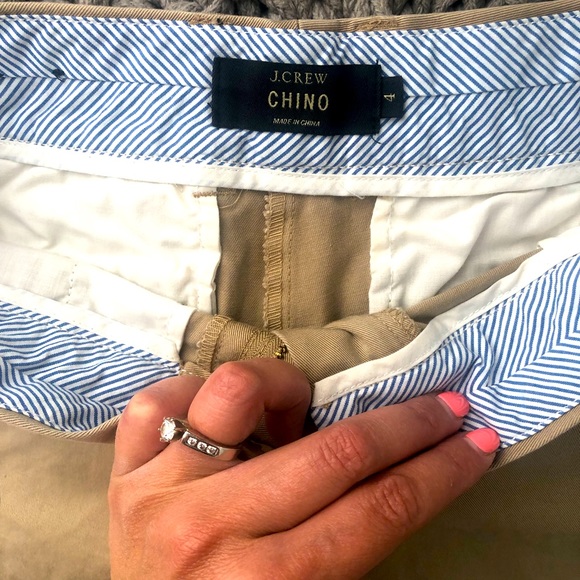 J crew chino khaki shorts
